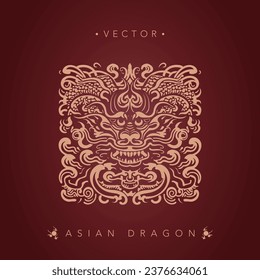 Asian dragon Chinese dragon totem pattern