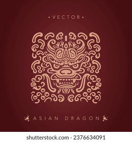 Asian dragon Chinese dragon totem pattern