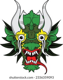 Asian Dragon Head Mythological Creature