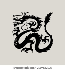 Asian Dragon vector symbol design