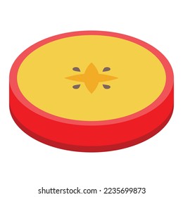 Asian dry fruit icon isometric vector. Raisin food. Organic snack
