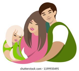 Asian Dad with Daughter Stock Vectors, Images & Vector Art | Shutterstock