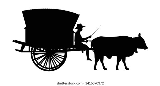 Wooden Cart and Cow Cart Images, Stock Photos & Vectors | Shutterstock