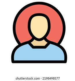 Asian Fill Vector Icon easily modified 

