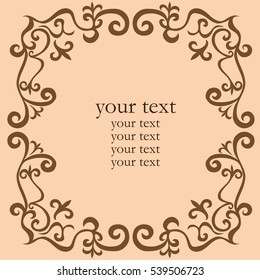 Asian, floral pattern, delicate area to design flyers and invitations, advertising posters.