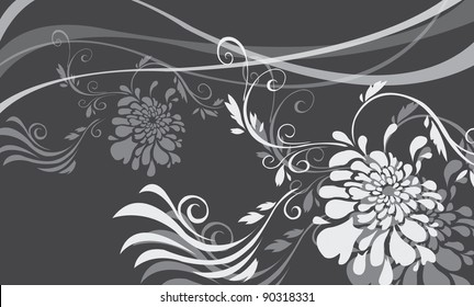 Asian Floral Pattern sample