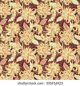 asian floral seamless pattern