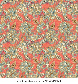 asian floral seamless pattern