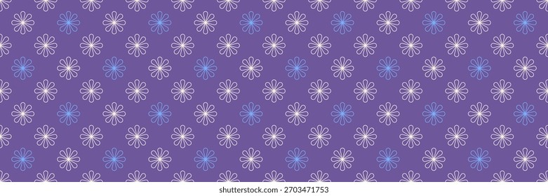 Asiatische florale nahtlose Muster in minimalen geometrischen Stil. Dekorative Linie Blumenhintergrund für Verpackung, Textil, Tapete und modernes Design.