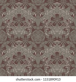 Asian, flower like seamless pattern
