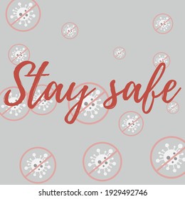 Asian Flue Healthcare Virus Type Silver Danger Sign Take Care Background. Pandemic Test Red Epidemic Quarantine Wish Illustration. Stop Covid Gray Sick Grey Stay Safe Covid-19 Coronavirus Wallpaper.