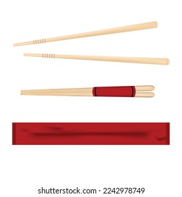 Asian food culturel wooden copsticks