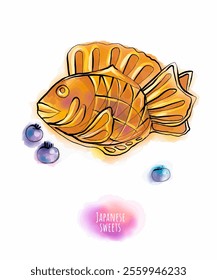 Asian food with cute decor for restaurants and cafes. Delicious recipes and serving. Fashionable snacks or desserts from a set of vector cliparts with recipes.