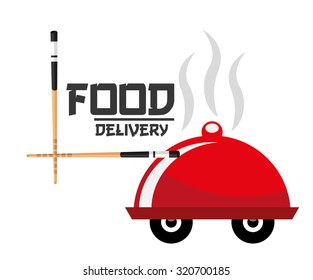 asian food delivery design, vector illustration eps10 graphic 