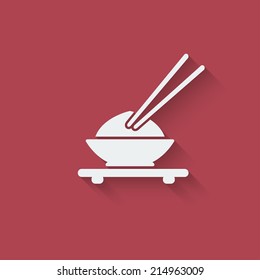 Asian food design element - vector illustration. eps 10