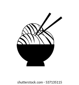 Asian food gastronomy icon vector illustration graphic design