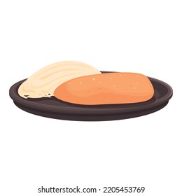 Asian food icon cartoon vector. Japan soup. Cuisine tempura