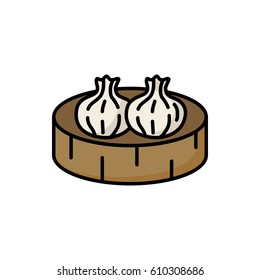 Asian food icon. Chinese cuisine. 