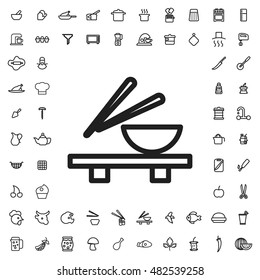 Asian food icon illustration isolated vector sign symbol