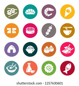 Asian food icons