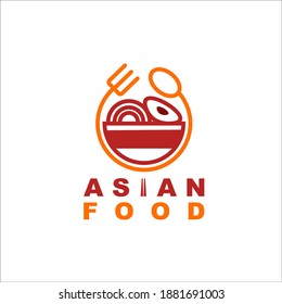 Asian Food Logo Design Vector Stock Vector (Royalty Free) 1881691003 ...