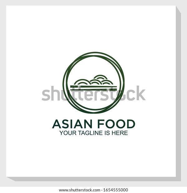 Asian Food Logo Template Design Vector Stock Vector (Royalty Free ...