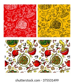 Asian food, pattern, noodle