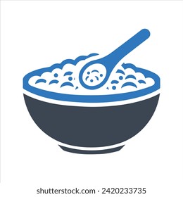 Asian food. Rice bowl icon