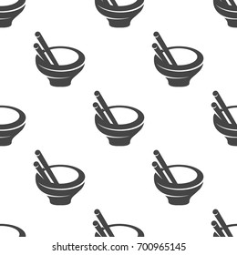 Asian food seamless pattern. Vector illustration for backgrounds