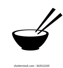 chopstick and bowl