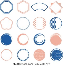 Marco asiático y embellecimiento en vector
