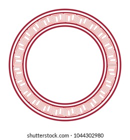 Asian frame ornament design