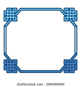Asian frame ornament design