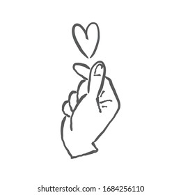Korean heart hand symbol Images, Stock Photos & Vectors | Shutterstock