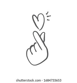 Finger Heart Images, Stock Photos & Vectors | Shutterstock