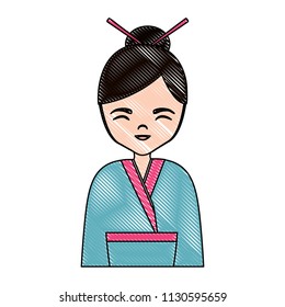 Asian Girl Design Stock Vector (Royalty Free) 1133190689