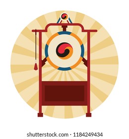 Asian gong instrument