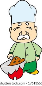 Asian Grandfather Character
