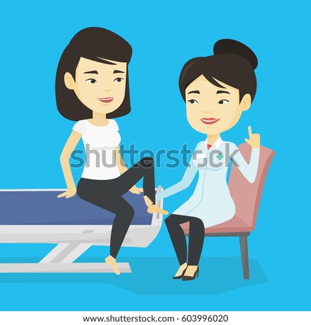 Similar – Image, Stock Photo young Physiotherapist Woman giving a back massage to patient