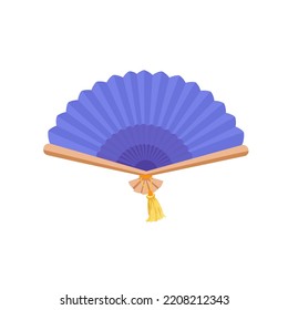 asian hand fan isolated handheld souvenir. folding paper silk blower traditional oriental. red chinese japanese hand fan wooden handlend accessory. chinese japanese hand fan vector
