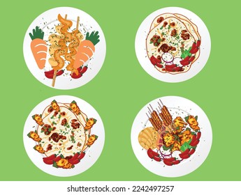 Asian healthy food. The shrimp egg