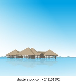 Asian home on the water