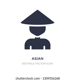 asian icon on white background. Simple element illustration from Nature concept. asian icon symbol design.