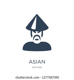 asian icon vector on white background, asian trendy filled icons from Nature collection, asian vector illustration