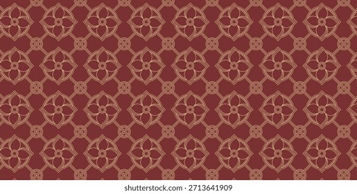 Padrão sem emenda floral inspirado asiático - Ornamento decorativo