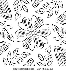 Flor Central Bonito Asiático Japonês E Em Torno De Ramos De Folha Design Ilustração. Modelo de design de bordado Western Modern. Vetor decorativo para quarto infantil. Tecido Sem Costura, Padrão De Almofada.