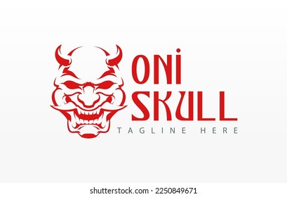 Asian Japanese Red Devil Mask. Japanese Culture