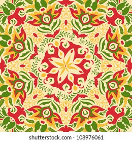Asian lace east pattern texture for sign, symbol, summer ornament on beautiful background, style card, eco mosaic, banner, border, frame, traditional circle template, art cute vector eps 8