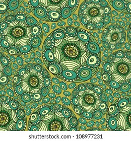 Asian lace east pattern texture for sign, symbol, summer ornament on beautiful background, style card, eco mosaic, banner, border, frame, traditional circle template, art cute vector eps 8