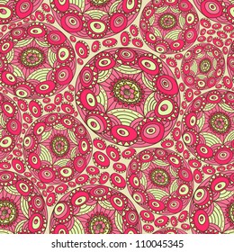 Asian lace east pattern texture for sign, symbol, summer ornament on beautiful background, style card, eco mosaic, banner, border, frame, traditional circle template, art cute vector eps 8